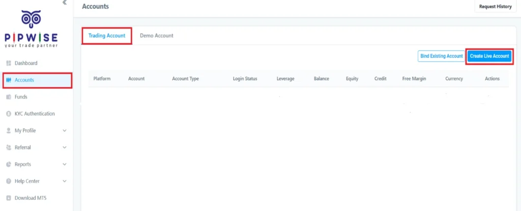 Create a Standard Trading Account