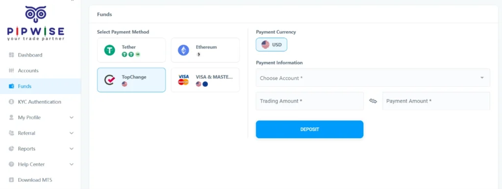 Top Change (Local IRR Deposit) Guide