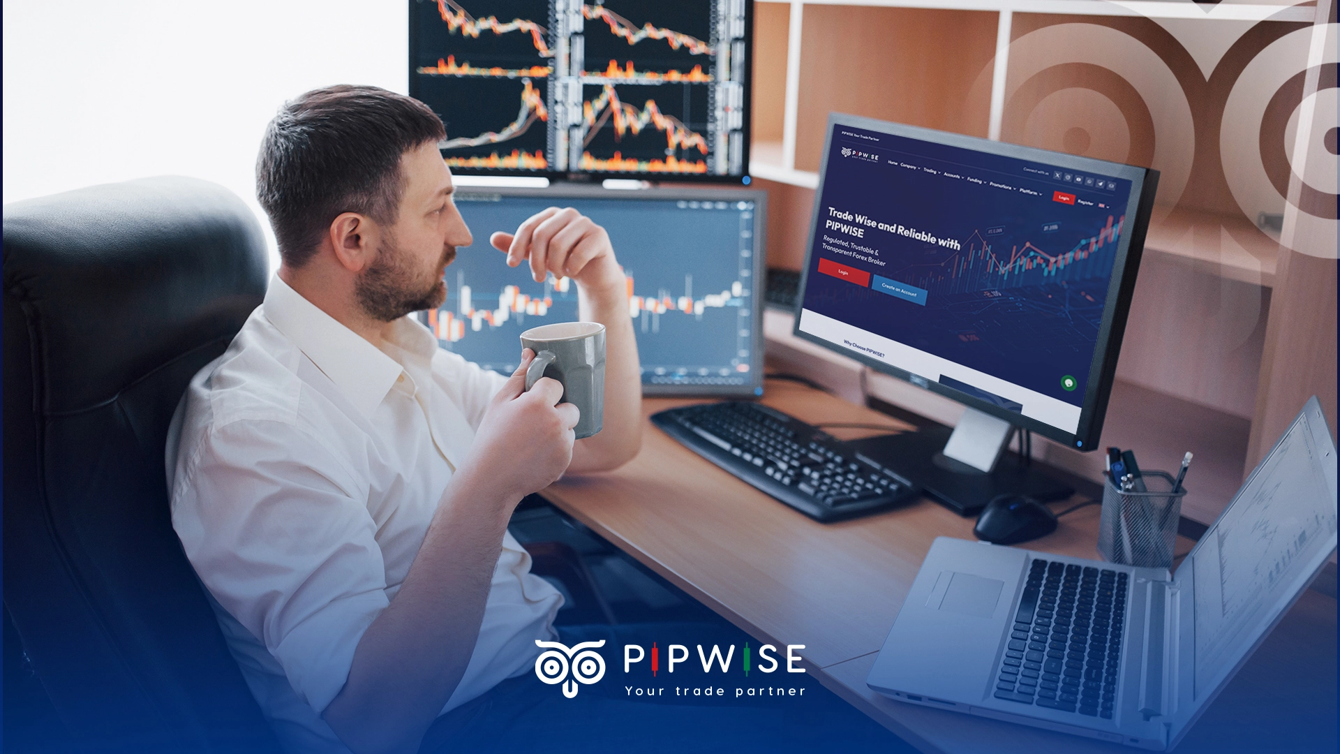 steps of registration in Pipwise